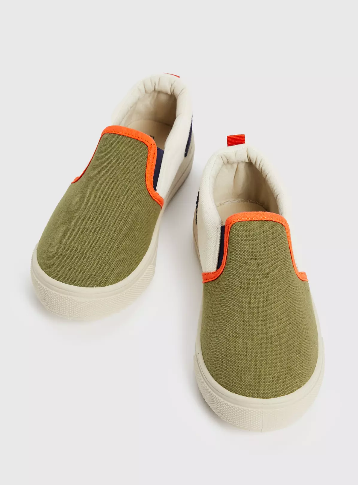 Khaki Colour Block Skater Trainers 7 Infant 5 Khaki Colour Block Skater Trainers 7 Infant - Image 3