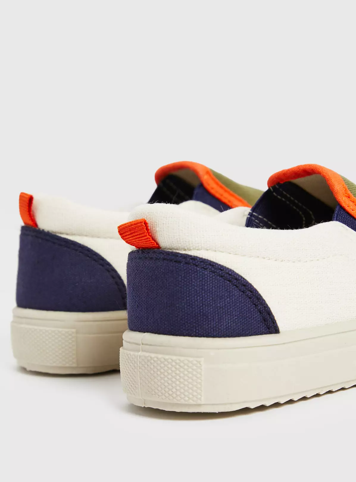 Khaki Colour Block Skater Trainers 7 Infant 6 Khaki Colour Block Skater Trainers 7 Infant - Image 4