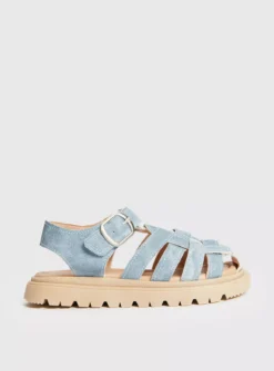 Blue Denim Fisherman Chunky Sandals 6 Infant -Hush Puppies Clothing Sale tuc143359598 Blue R Z001A