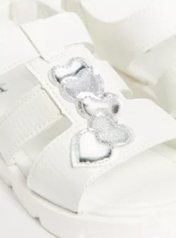 White Heart Detail Sandals7 Infant -Hush Puppies Clothing Sale tuc143381365 White R Z003A
