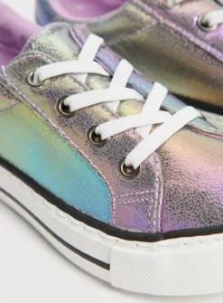 Metallic Canvas Lace Up Trainers10 Infant -Hush Puppies Clothing Sale tuc143396031 Multi20Coloured R Z003A