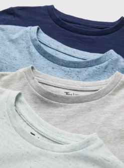 Blue Short Sleeve T-Shirt 4 Pack 3 Years