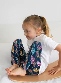 FRED & NOAH Navy Feather Leggings 2-3 Years -Hush Puppies Clothing Sale tuc143423203 Multi20Coloured R Z003A