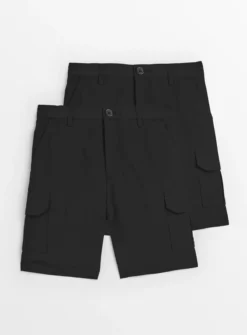 Charcoal Cargo Shorts 2 Pack7 Years -Hush Puppies Clothing Sale tuc143429322 Black R Z001A 1