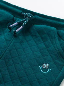 Dark Green Quilted Coord Joggers 1-1.5 Years