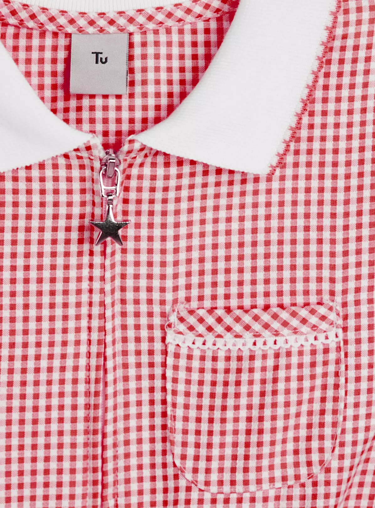Red Gingham Play Suit 2 Pack 10 Years 4 Red Gingham Play Suit 2 Pack 10 Years - Image 2
