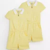 Yellow Gingham Play Suit 2 Pack 7 Years