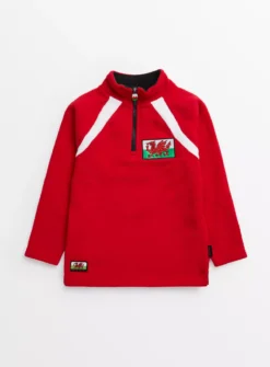 Wales Rugby Red Half Zip Fleece 7 Years -Hush Puppies Clothing Sale tuc143441882 Red R Z001A