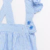 Blue Gingham School Skirt With Braces4 Years -Hush Puppies Clothing Sale tuc143446860 Blue R Z002A