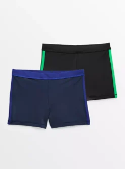 Black Stripe Swim Shorts 2 Pack 9 Years -Hush Puppies Clothing Sale tuc143451360 Black R Z001A 2