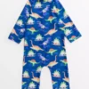 Navy Surfing Dinosaur Print Sunsuit 1.5-2 Years -Hush Puppies Clothing Sale tuc143451618 Blue R Z001A