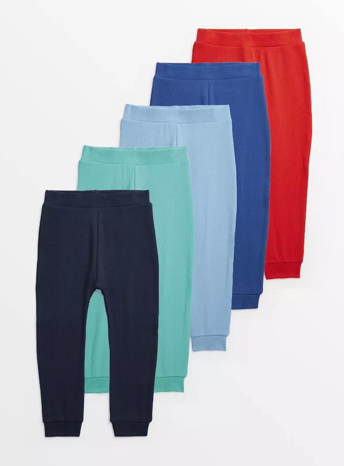 Bright Plain Leggings 5 Pack 1.5-2 Years 3 Bright Plain Leggings 5 Pack 1.5-2 Years