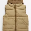 Neutral Skate Hooded Gilet 1.5-2 Years -Hush Puppies Clothing Sale tuc143459821 Cream R Z001A