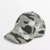 Grey Camo Print Cap 6-9 Years
