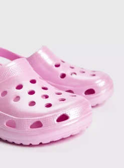 Pink Pearlised Clogs With Ankle Strap 6-7 Infant -Hush Puppies Clothing Sale tuc143463441 Pink R Z003A