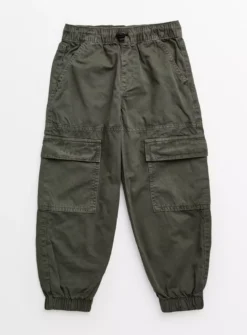 Khaki Washed Parachute Trousers 3 Years
