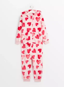 Pink Heart Print All In One 6-7 Years -Hush Puppies Clothing Sale tuc143475100 Pink R Z001A