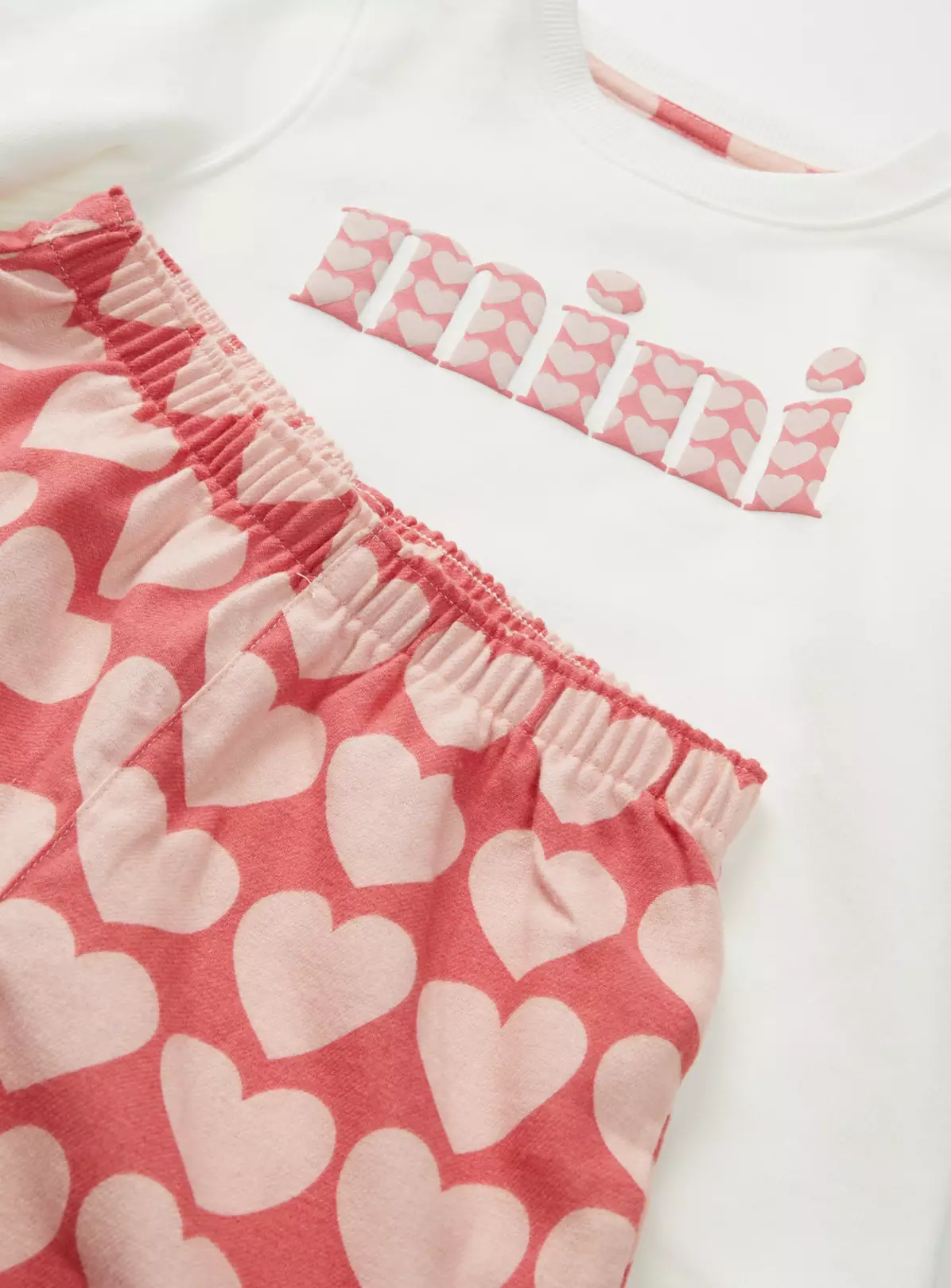 Kids' Mini Me Heart Slogan Pyjamas 3-4 Years 3 Kids' Mini Me Heart Slogan Pyjamas 3-4 Years