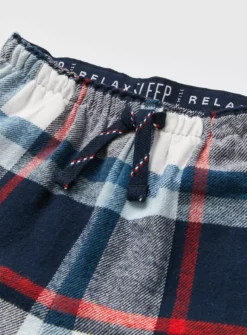 Kids' Mini Me Navy Check Pyjama Bottoms 5-6 Years