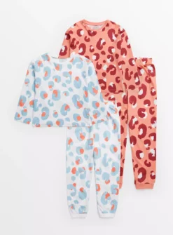 Leopard Print Pyjama 2 Pack 10-11 Years 5 Leopard Print Pyjama 2 Pack 10-11 Years -Hush Puppies Clothing Sale tuc143476567 Multi20Coloured R Z001A 1