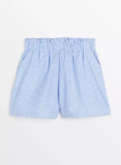 Blue Gingham School Shorts 9 Years -Hush Puppies Clothing Sale tuc143482617 Blue R Z001A 3