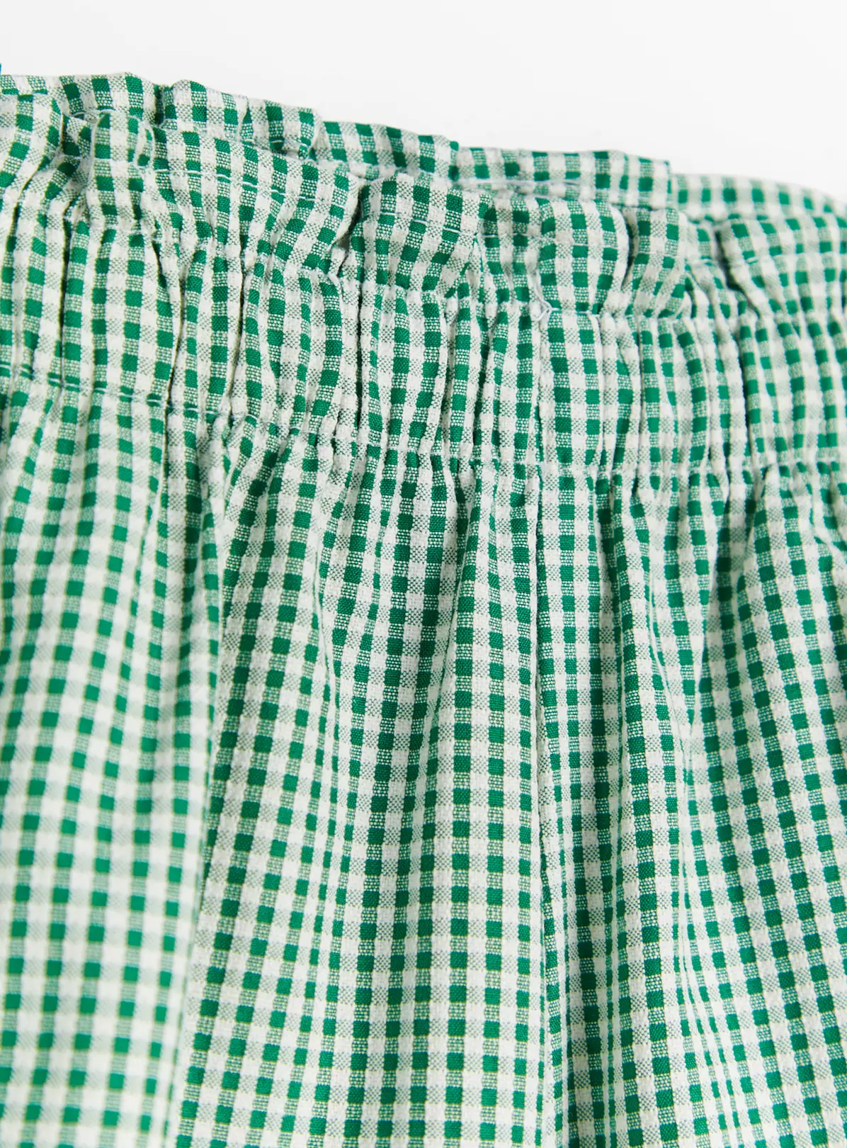 Green Gingham School Shorts 5 Years 4 Green Gingham School Shorts 5 Years - Image 2