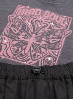 Black T-Shirt & Parachute Skirt Set6 Years -Hush Puppies Clothing Sale tuc143502260 Black R Z002A