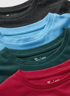 Bright Short Sleeve T-Shirt 4 Pack 11 Years