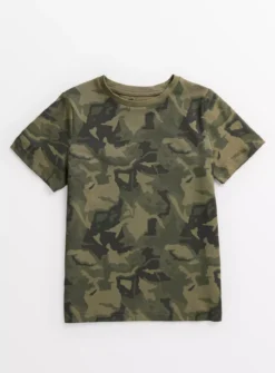 Camouflage Print T-Shirt 5 Years