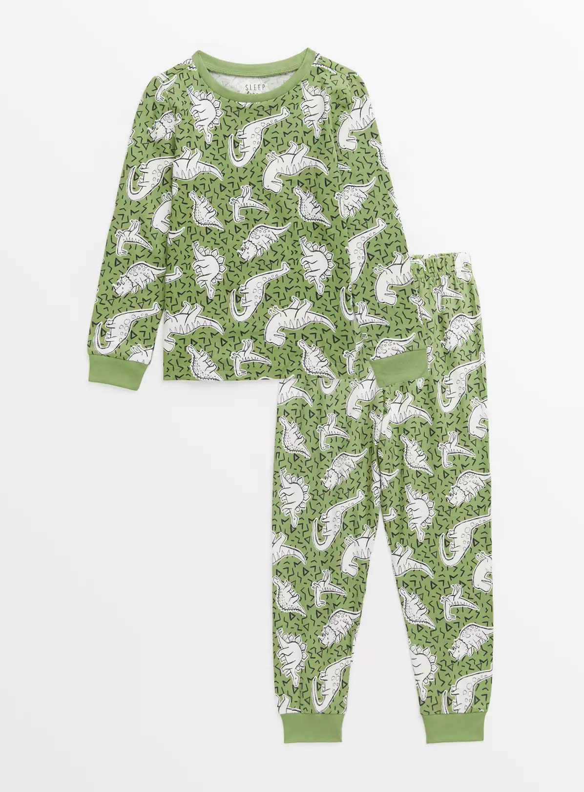 Green Dinosaur Long Sleeve Pyjamas 1-1.5 Years 4 Green Dinosaur Long Sleeve Pyjamas 1-1.5 Years - Image 2