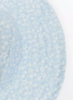 Blue Floral Print Bucket Hat 1-2 Years