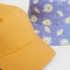 Daisy Print Bucket Hat & Yellow Cap 2 Pack 1-2 Years -Hush Puppies Clothing Sale tuc143513807 Multi20Coloured R Z002A
