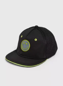 Black Smiley Face Cap 1-2 Years -Hush Puppies Clothing Sale tuc143516231 Black R Z001A