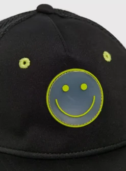 Black Smiley Face Cap 1-2 Years