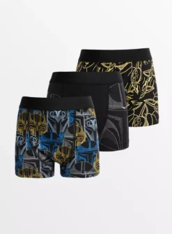 Kids' Mini Me Star Wars The Mandalorian Trunks 3 Pack 3-4 Years -Hush Puppies Clothing Sale tuc143517322 Multi20Coloured R Z001A