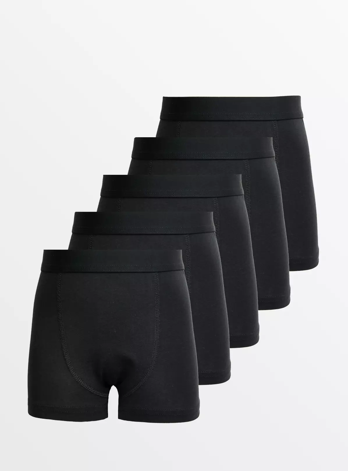 Plain Black Trunks 5 Pack 3-4 Years 4 Plain Black Trunks 5 Pack 3-4 Years - Image 2