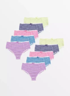 Bright Stripe Briefs 10 Pack 2-3 Years -Hush Puppies Clothing Sale tuc143521006 Multi20Coloured R Z001A
