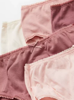 Tonal Pink Full Knickers 10 Pack 3-4 Years