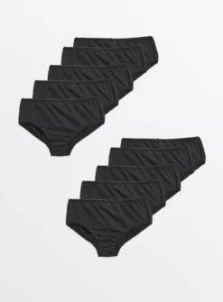 Plain Black Briefs 10 Pack 4-5 Years -Hush Puppies Clothing Sale tuc143521372 Black R Z001A
