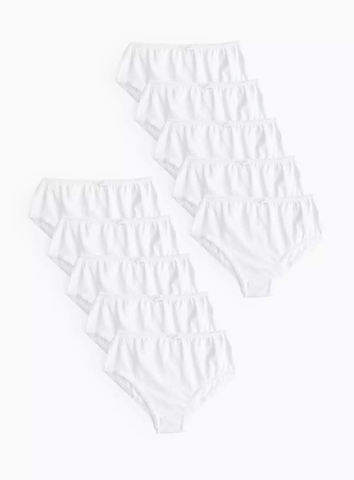 White Briefs 10 Pack 3-4 Years 4 White Briefs 10 Pack 3-4 Years - Image 2
