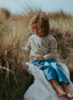 TURTLEDOVE LONDON Denim Blue Cropped Trousers 1-2 Years -Hush Puppies Clothing Sale tuc143527686 Blue R Z001A