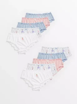 Ballet Print Briefs 10 Pack2-3 Years