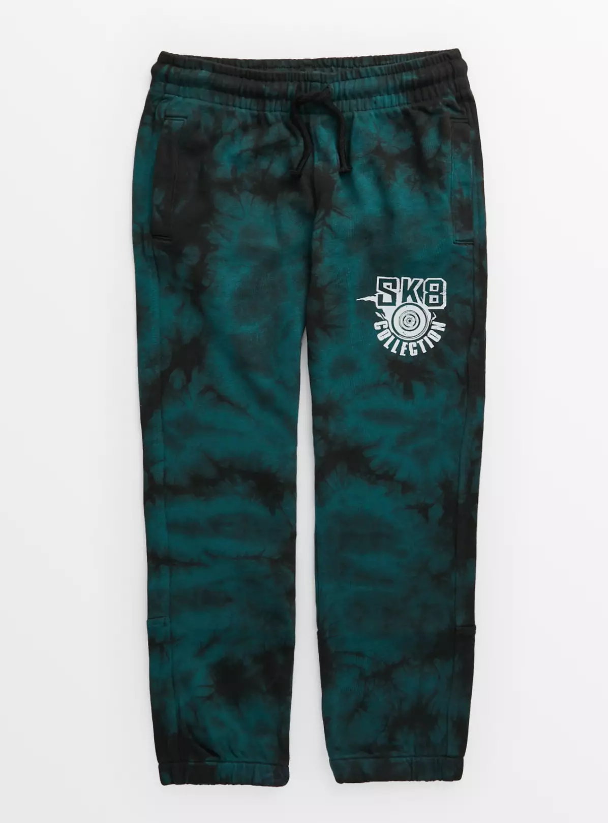 Teal Tie Dye SK8 Coord Joggers 8 Years 4 Teal Tie Dye SK8 Coord Joggers 8 Years - Image 2