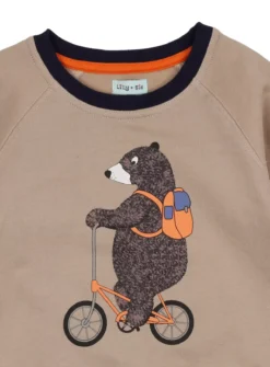LILLY + SID GOTS Sid Bike Sweat 2-3 Years -Hush Puppies Clothing Sale tuc143536371 Stone R Z004A