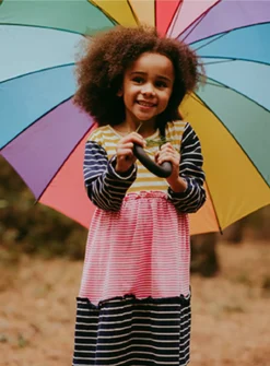 LILLY + SID GOTS Multi Stripe Tiered Dress 3-4 Years 8 LILLY + SID GOTS Multi Stripe Tiered Dress 3-4 Years -Hush Puppies Clothing Sale tuc143537059 Multi20Coloured R Z001A