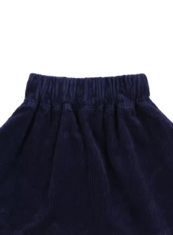 LILLY + SID GOTS Flower Border Cord Skirt 2-3 Years -Hush Puppies Clothing Sale tuc143537585 Navy R Z005A