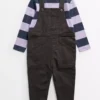 Brown Dungarees & Stripe T-Shirt 1.5-2 Years -Hush Puppies Clothing Sale tuc143543467 Grey R Z001A
