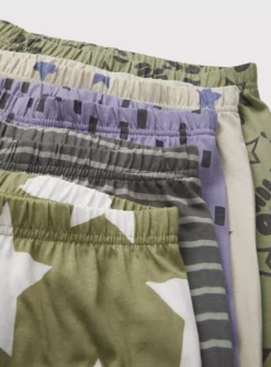 Mixed Star & Slogan Pyjama 5 Pack 1.5-2 Years