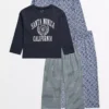 Navy Santa Monica Pyjama 2 Pack 6-7 Years 2 Navy Santa Monica Pyjama 2 Pack 6-7 Years -Hush Puppies Clothing Sale tuc143555100 Navy R Z001A