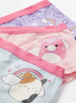 Squishmallows Pastel Shorts-Style Briefs 3 Pack 8-9 Years